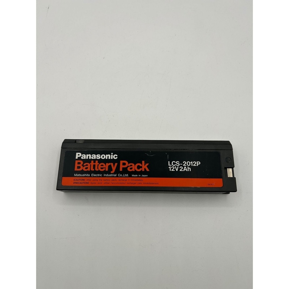 Panasonic Battery Pack LCS-2012P 12V 2Ah Lead Acid Vintage Electronics